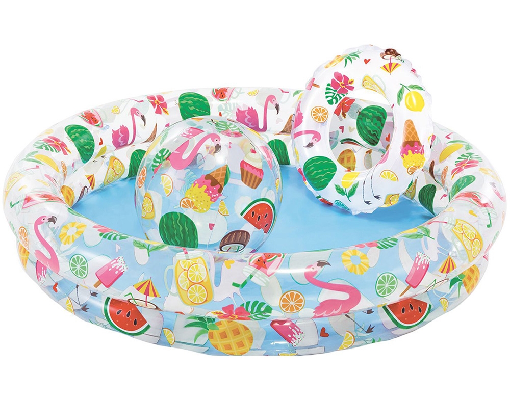 PISCINA INSUFLAVEL INTEX COM BOIA E BOLA 122X25CM