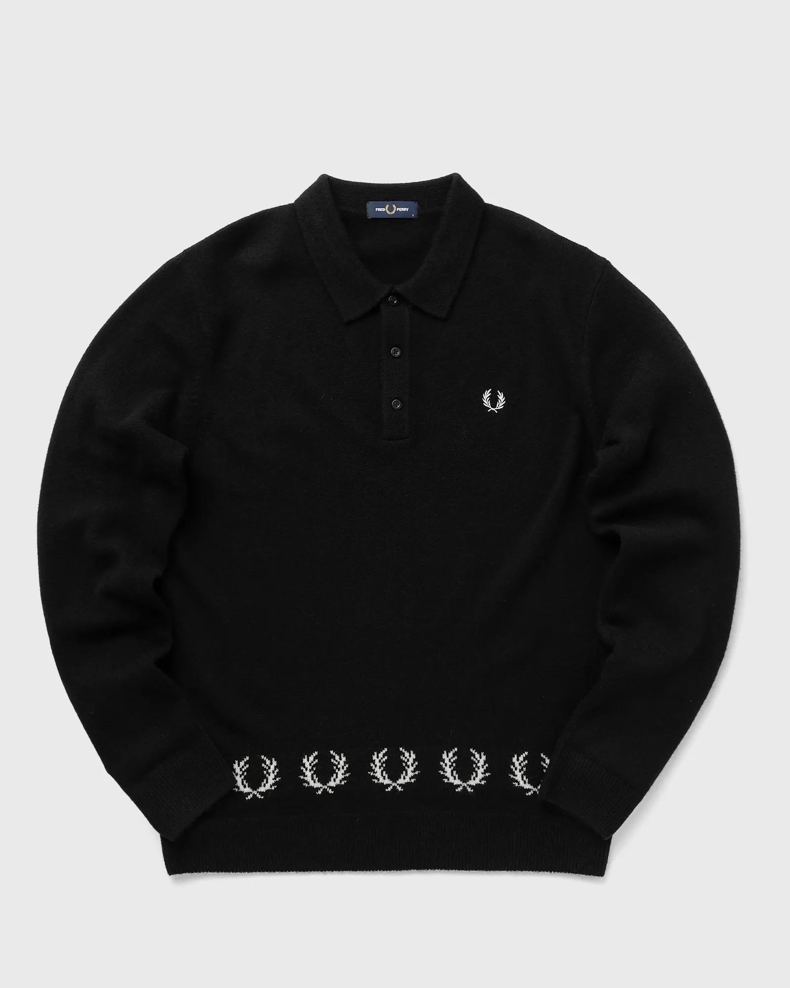 Fred Perry LAUREL WREATH TRIM KNIT SHIRT