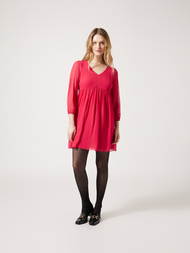Robe courte unie