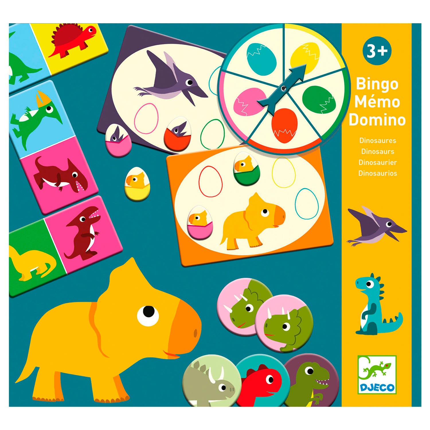 Djeco Bingo Memo Domino - Dinosaurus