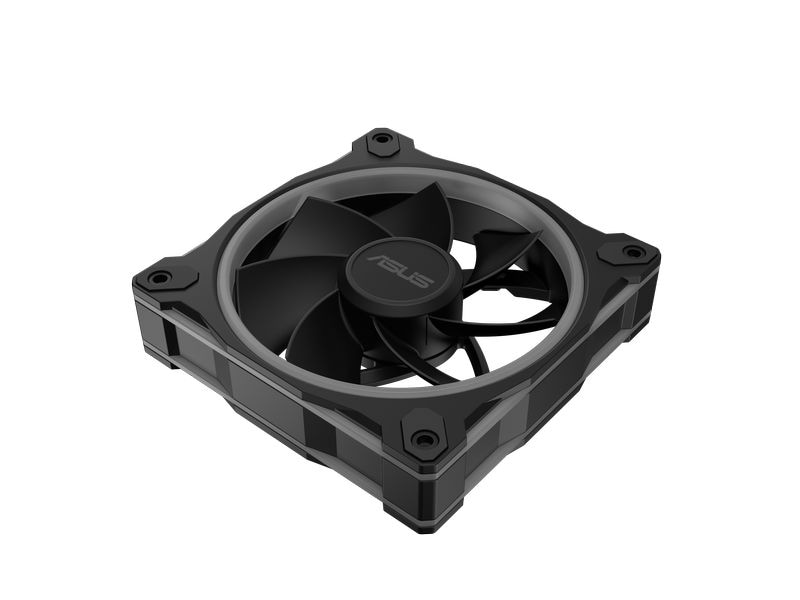 ASUS PC-Lüfter Prime MR120 Fan ARGB Reverse 3 in 1 Schwarz Dreierpack rückseitig beleuchteter Reverse-Lüfter mit ARGB und PWM