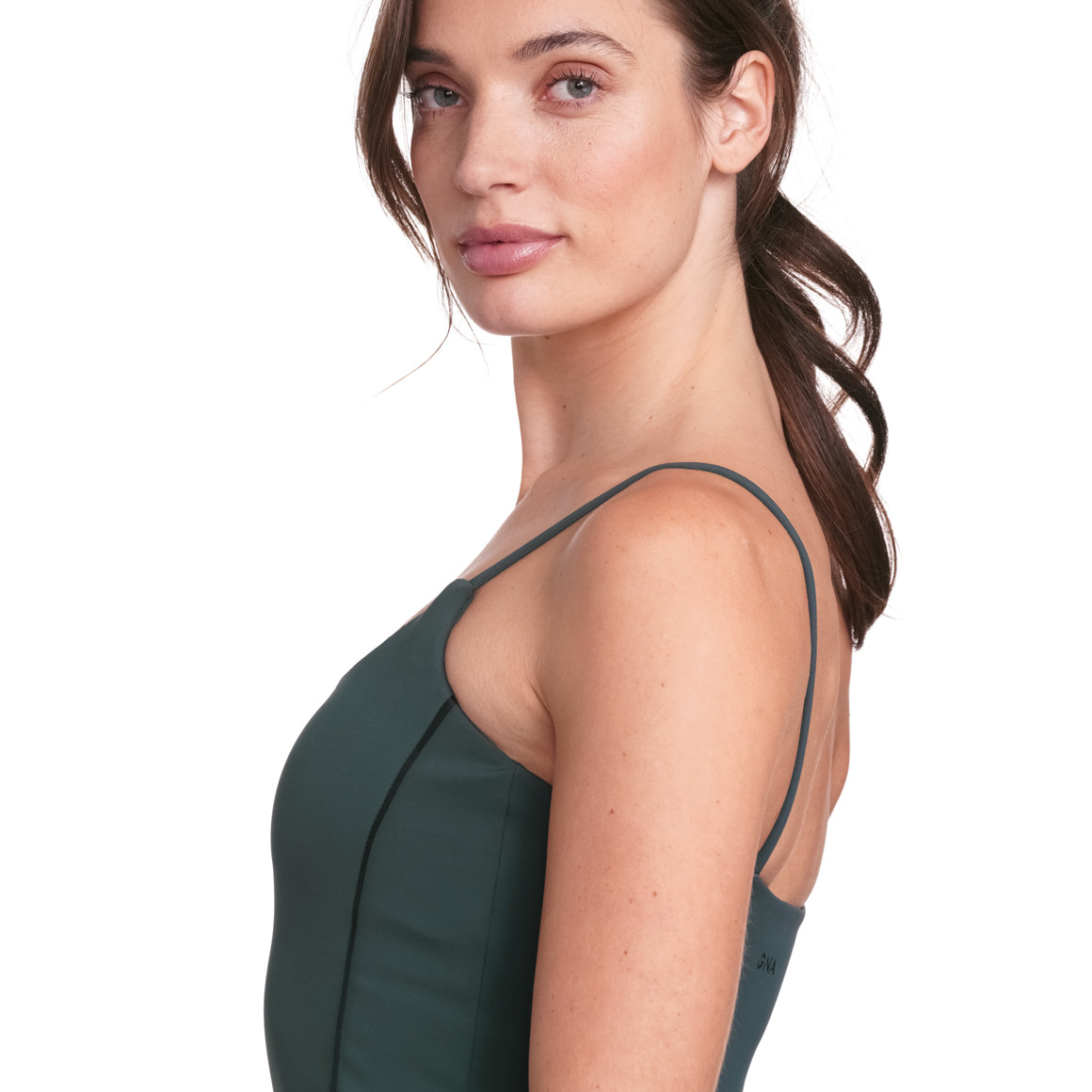 Gina Sports Damen Sport-Top aus Funktionsmaterial dunkelgrün