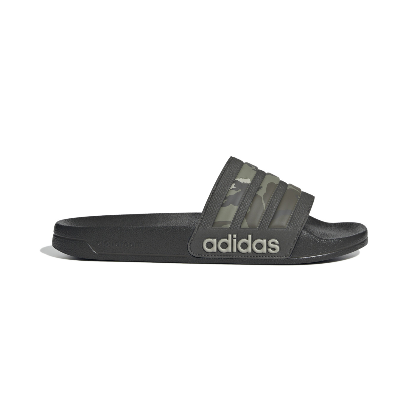 Adidas Adilette Shower Slippers Camo Zwart Legergroen