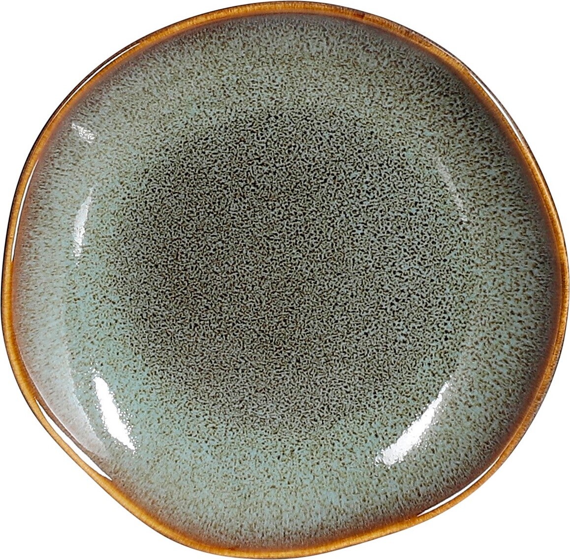 Mica Decorations gebaksbord Tabo groen D 14 H 1,5 cm