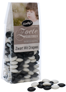Kindly Zwart Wit Dragees 170GR