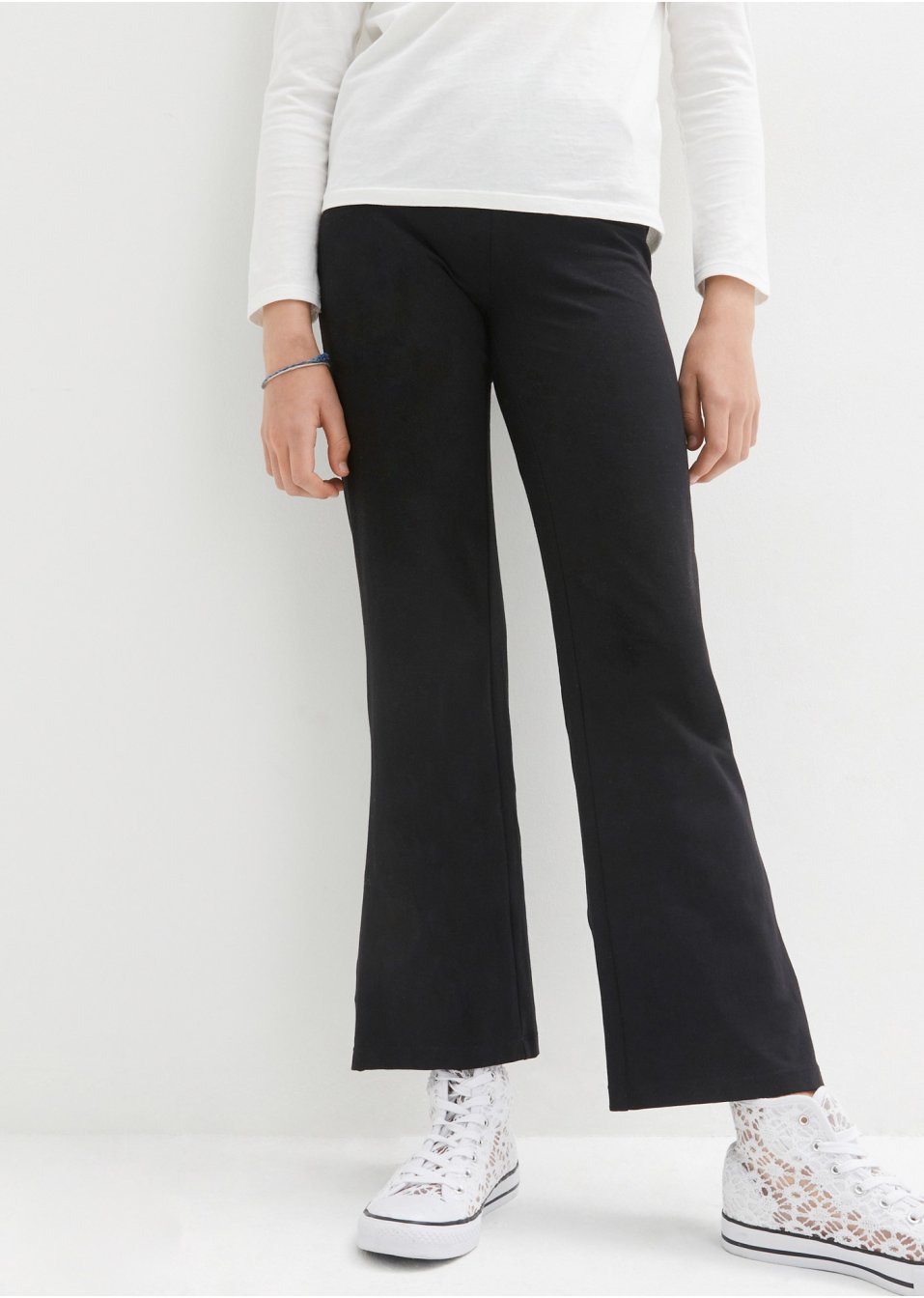 Pantalon évasée fille avec fentes