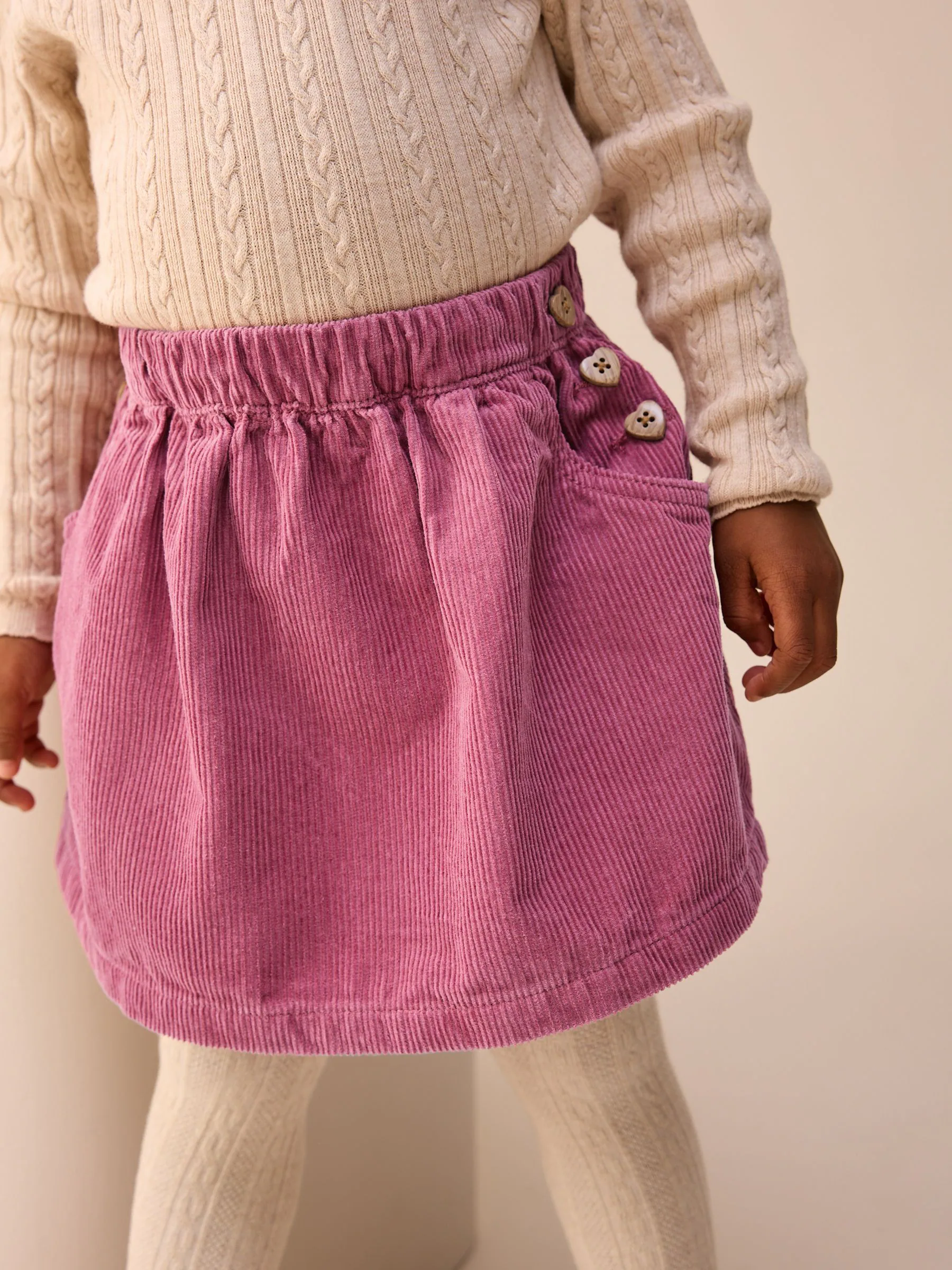 Roze - Corduroy rok (3mnd-7jr)