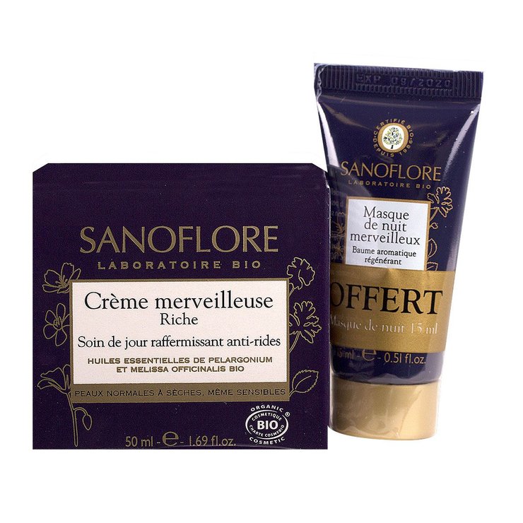 Crème merveilleuse riche 50ml + masque offert