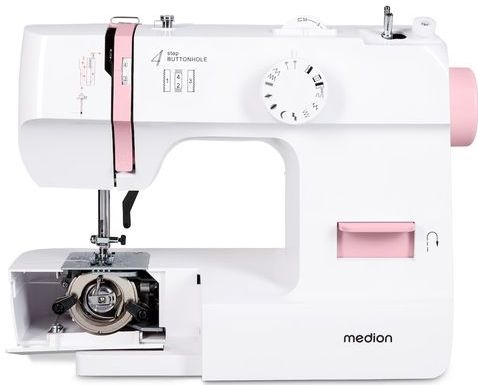 LIFE naaimachine SM70 (MD 11179) | 12 verschillende borduurmotieven| 4-staps knoopsgat | verstelbare steeklengte