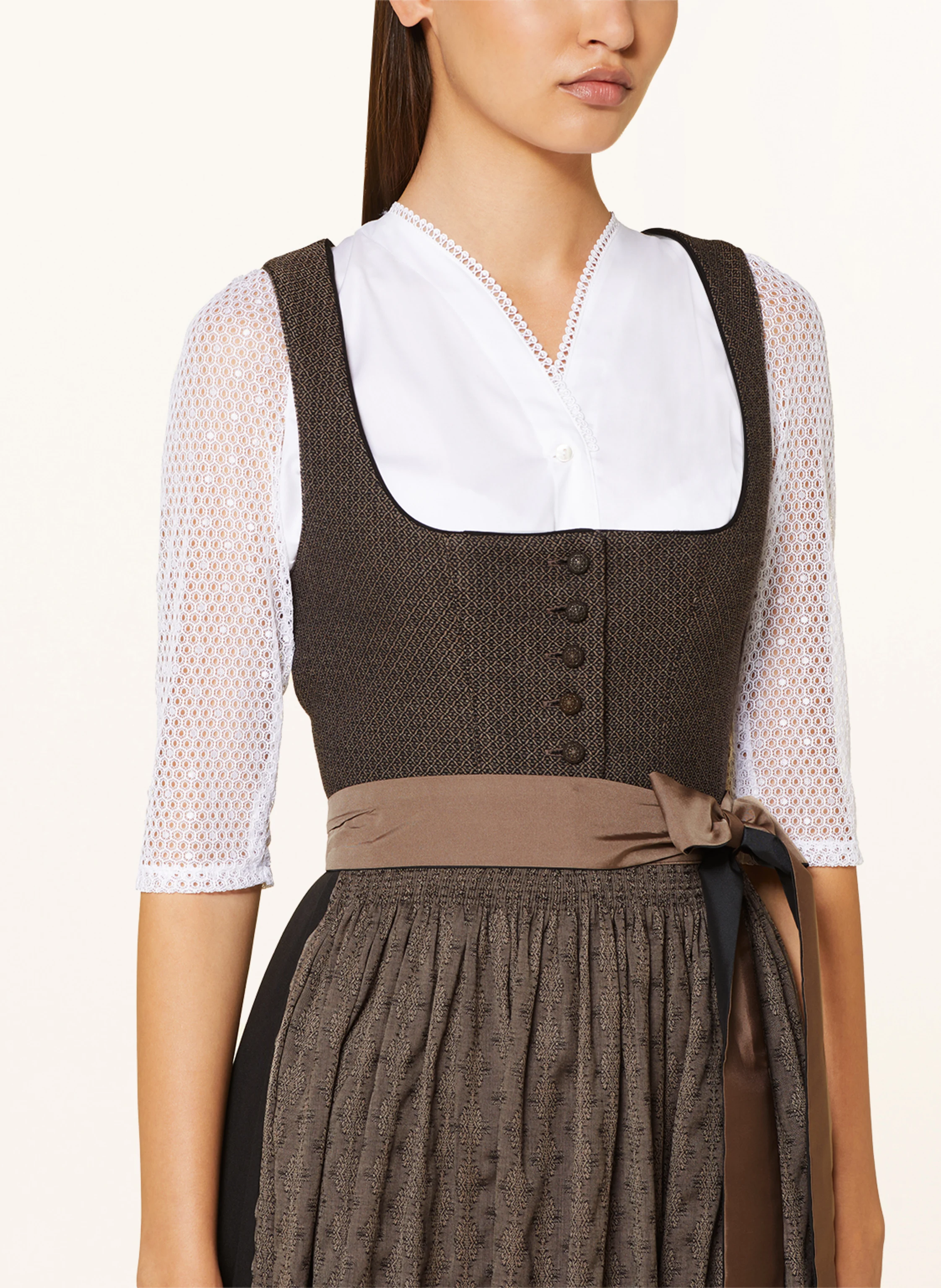 WALDORFF Dirndlbluse mit 3/4-Arm