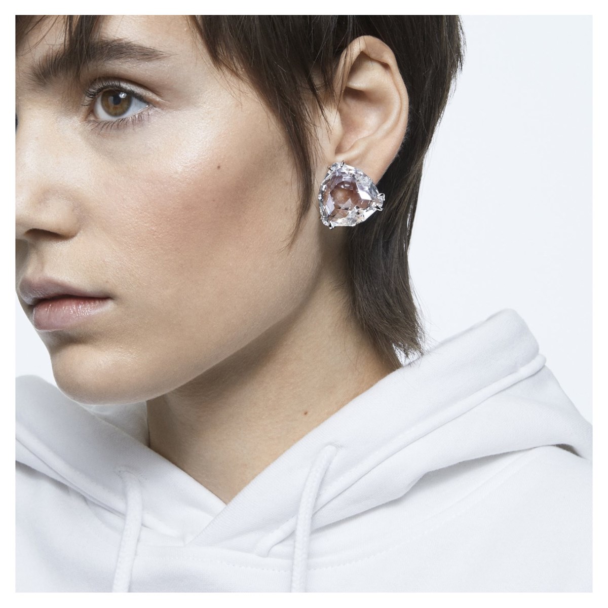 Boucle d'oreille à clipper Swarovski Mesmera