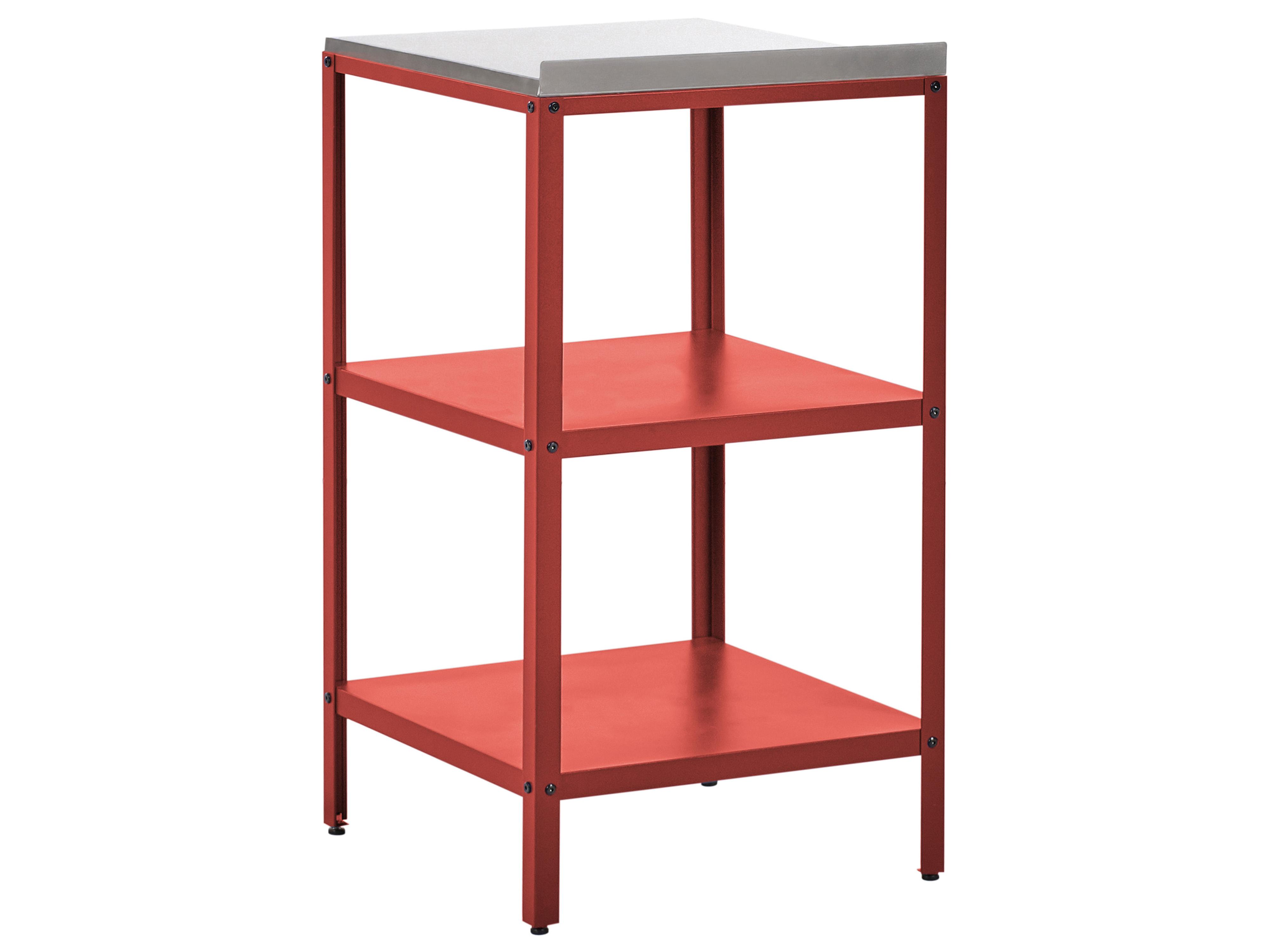 Tuin keukenset 3-delig met spoelbak VILAMA Metaal Rood