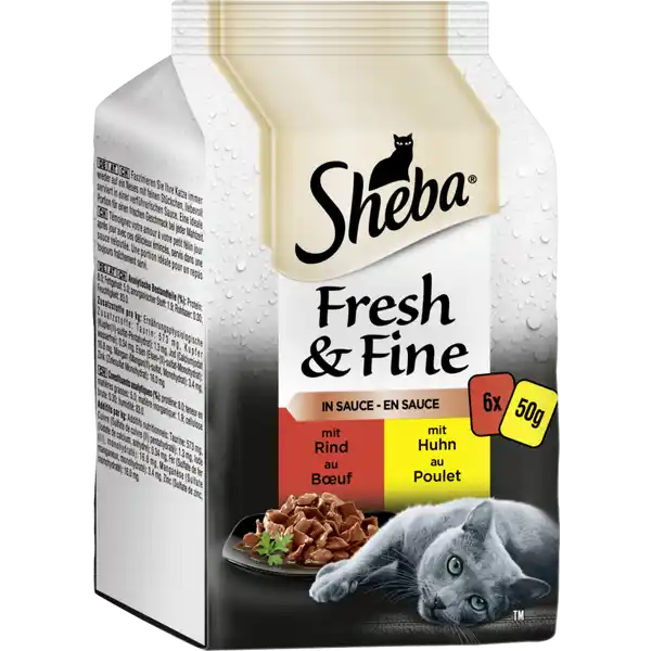 Fresh & Fine in Sauce mit Rind und Huhn Multipack