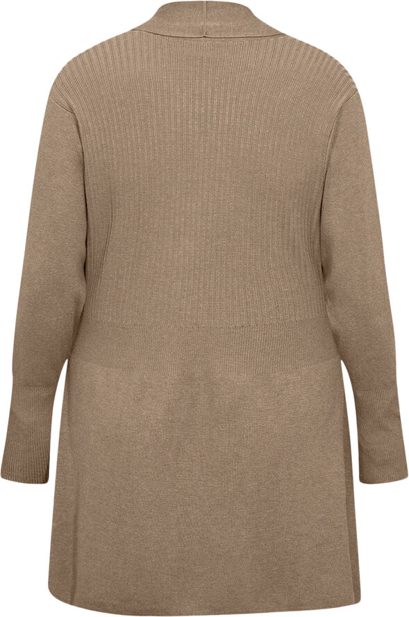 Wasabiconcept Curvy WA-SAMANDA 2 Cardigan Mørk sand 98404 mørk sand