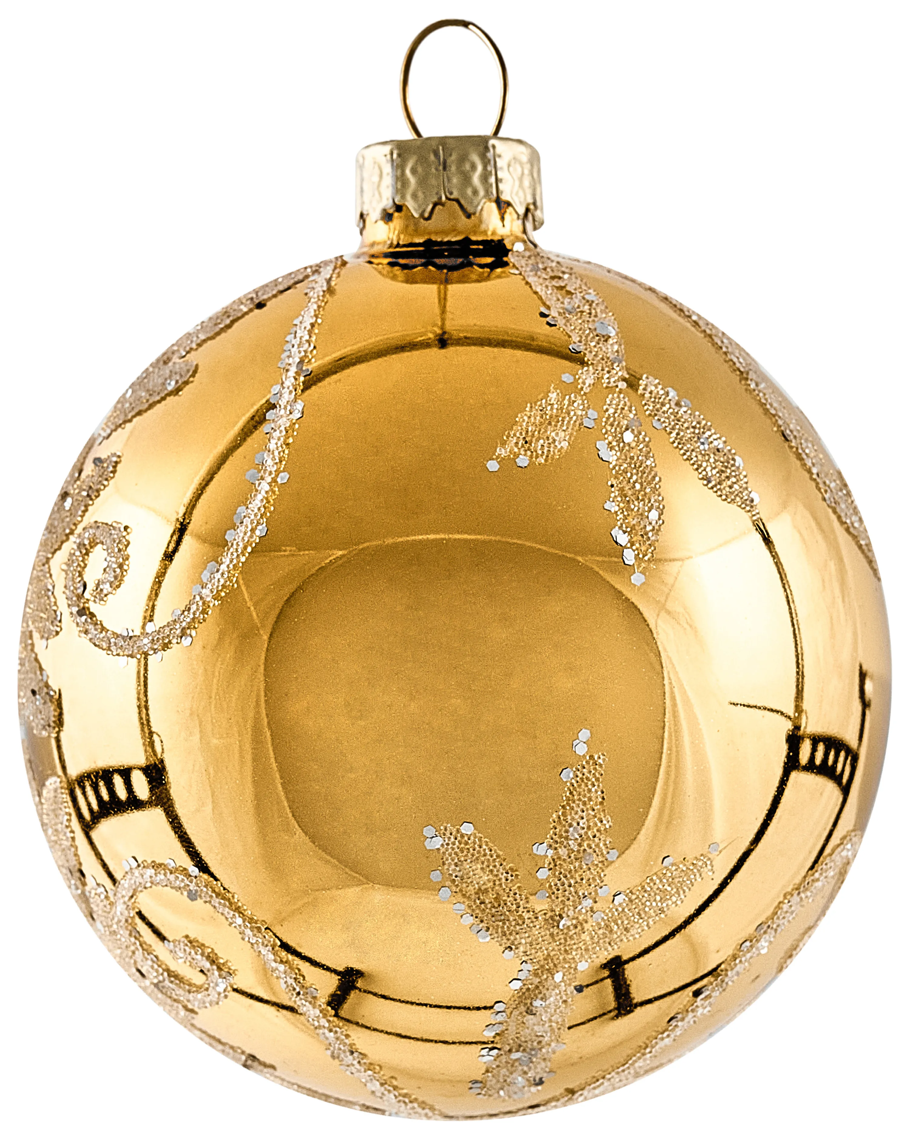 Set van 35 kerstballen ICEDROP Glas Blauw/goud