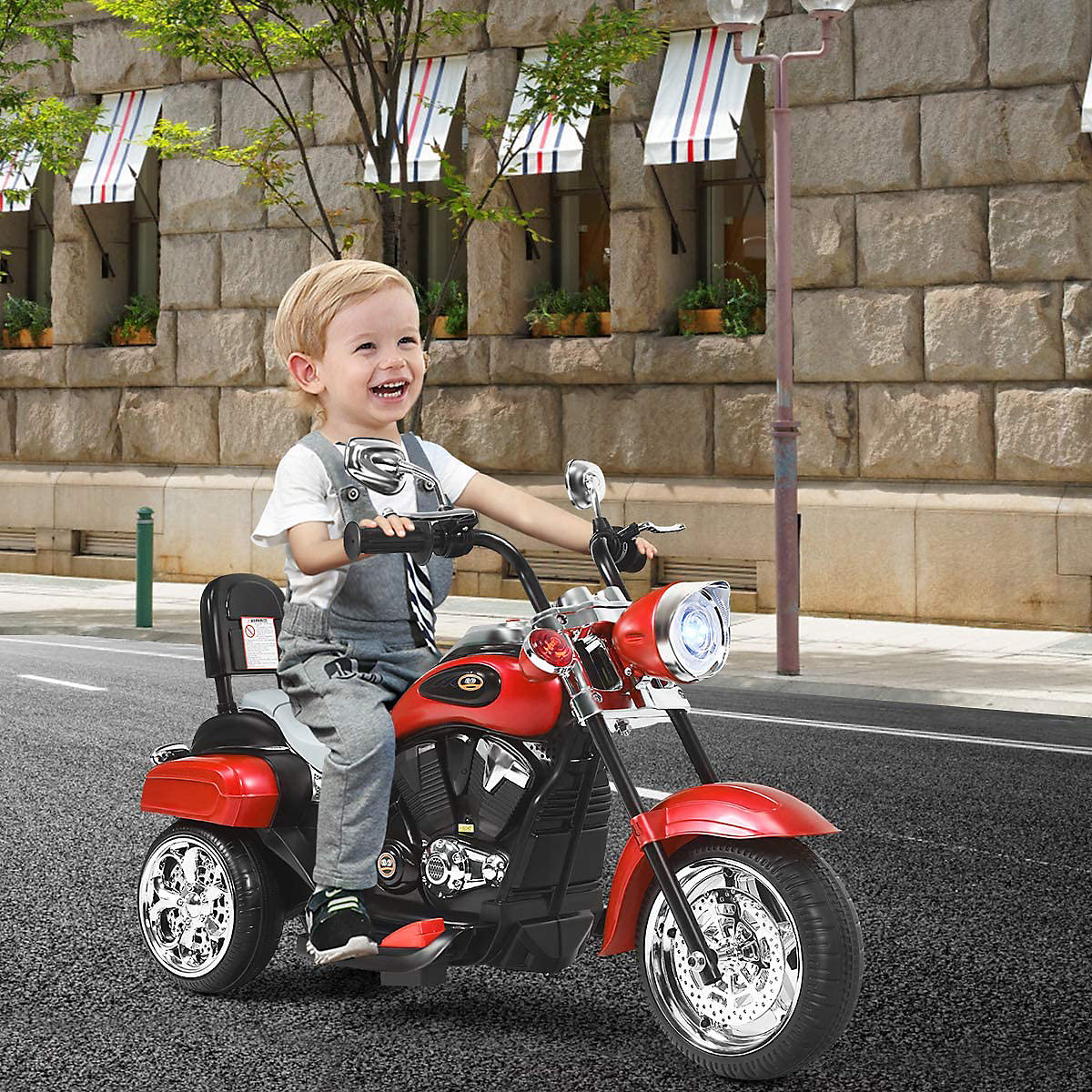 Motorrad Dreir&auml;driges Design ab 3 Jahren rot