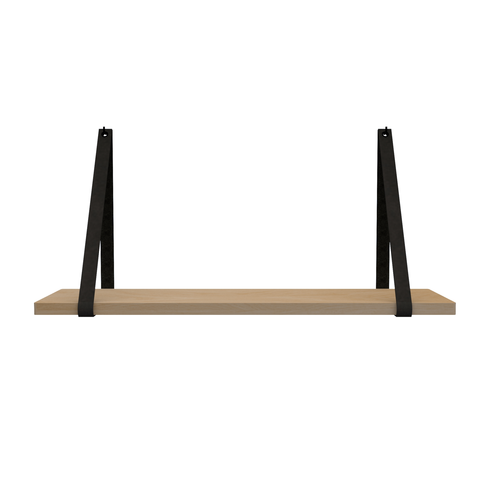 Leren plankdragers - V BLACK