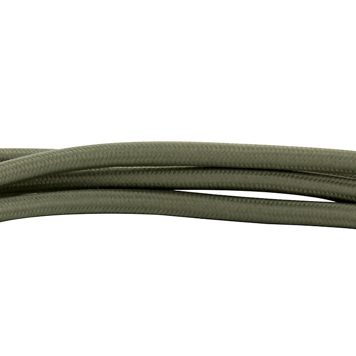 Câble en textile vert olive Chacon 3m 2 x 0,75mm²