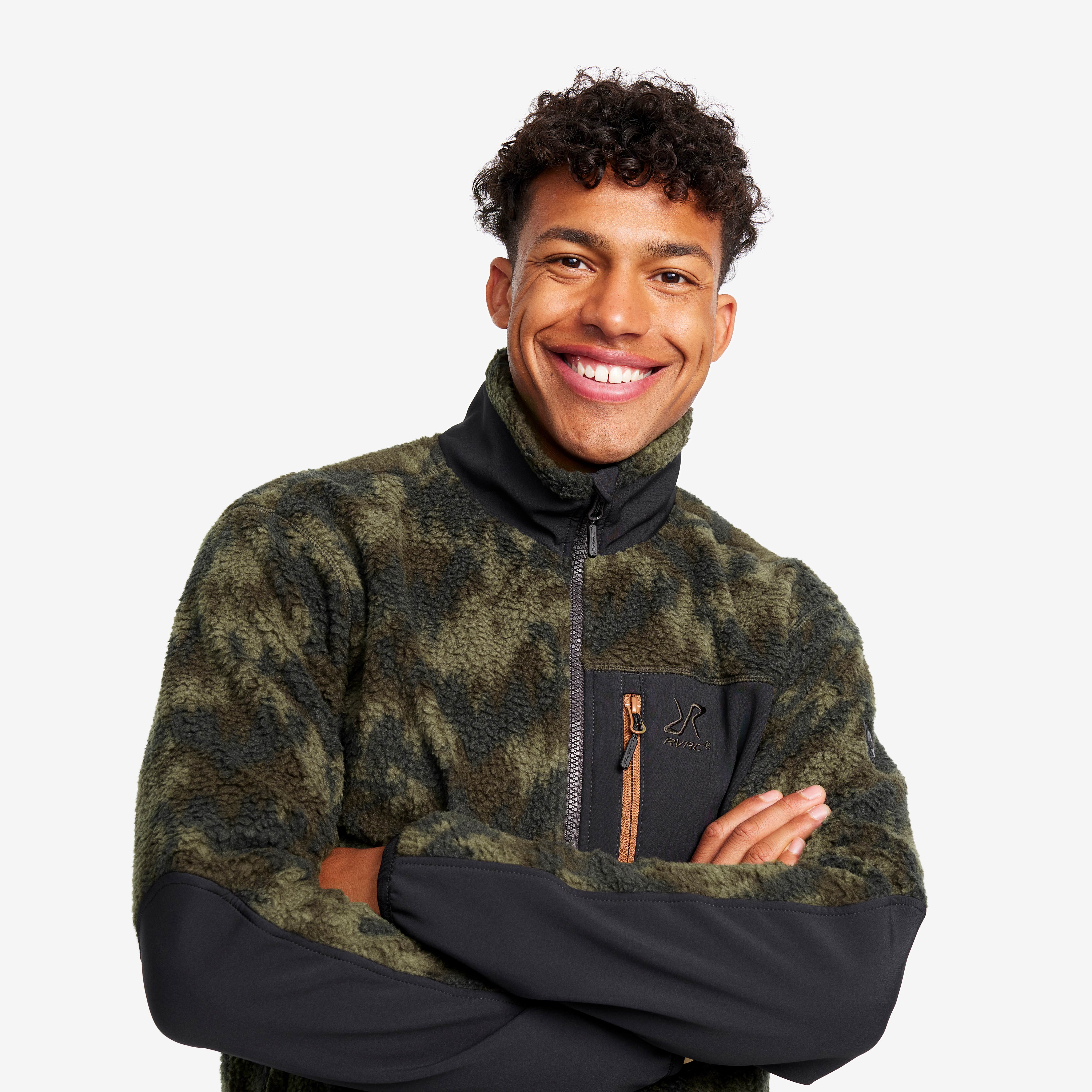 High Pile Fleece Herre Grape Leaf