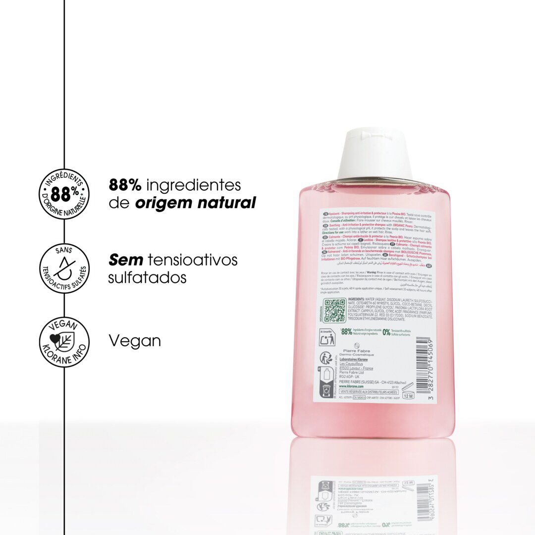 KLORANE  Champô Peónia - 200ml