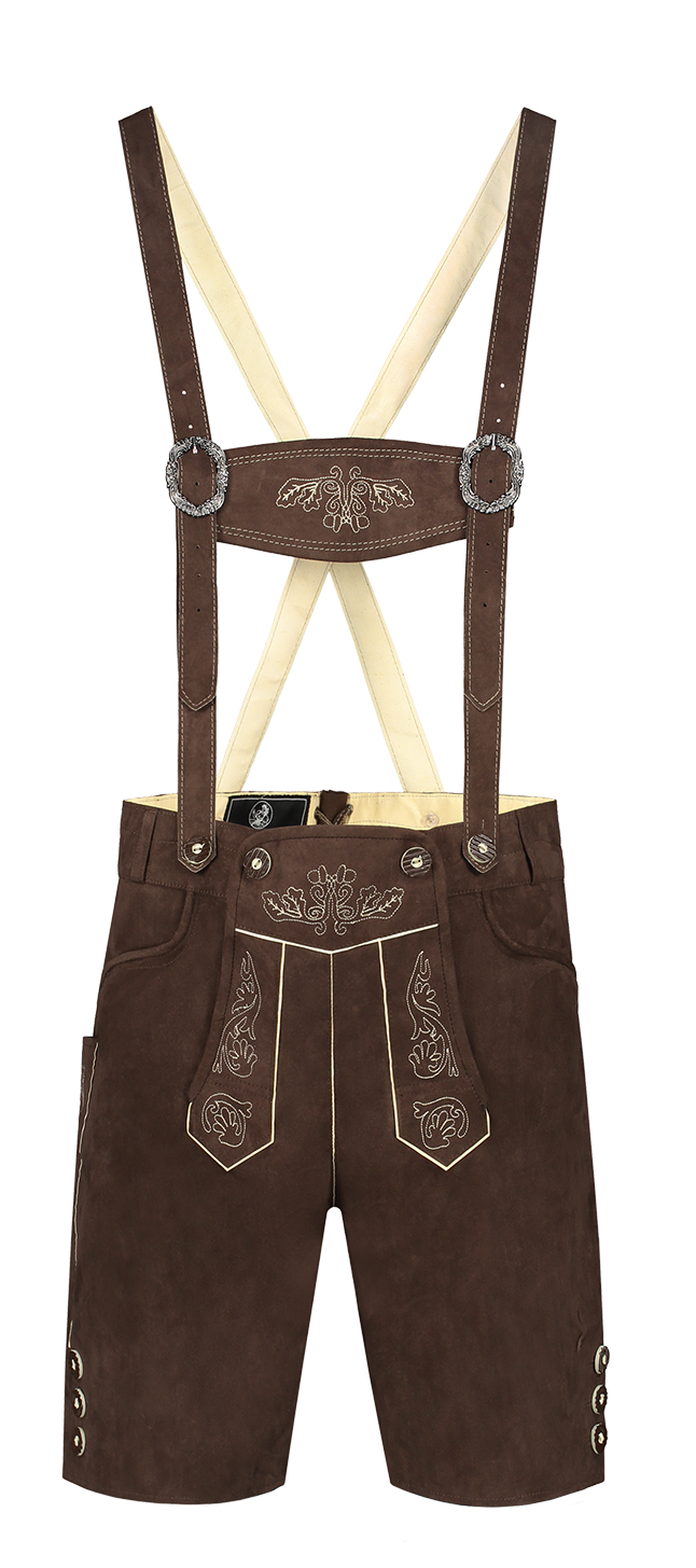 Lederhose Donkerbruin Heren
