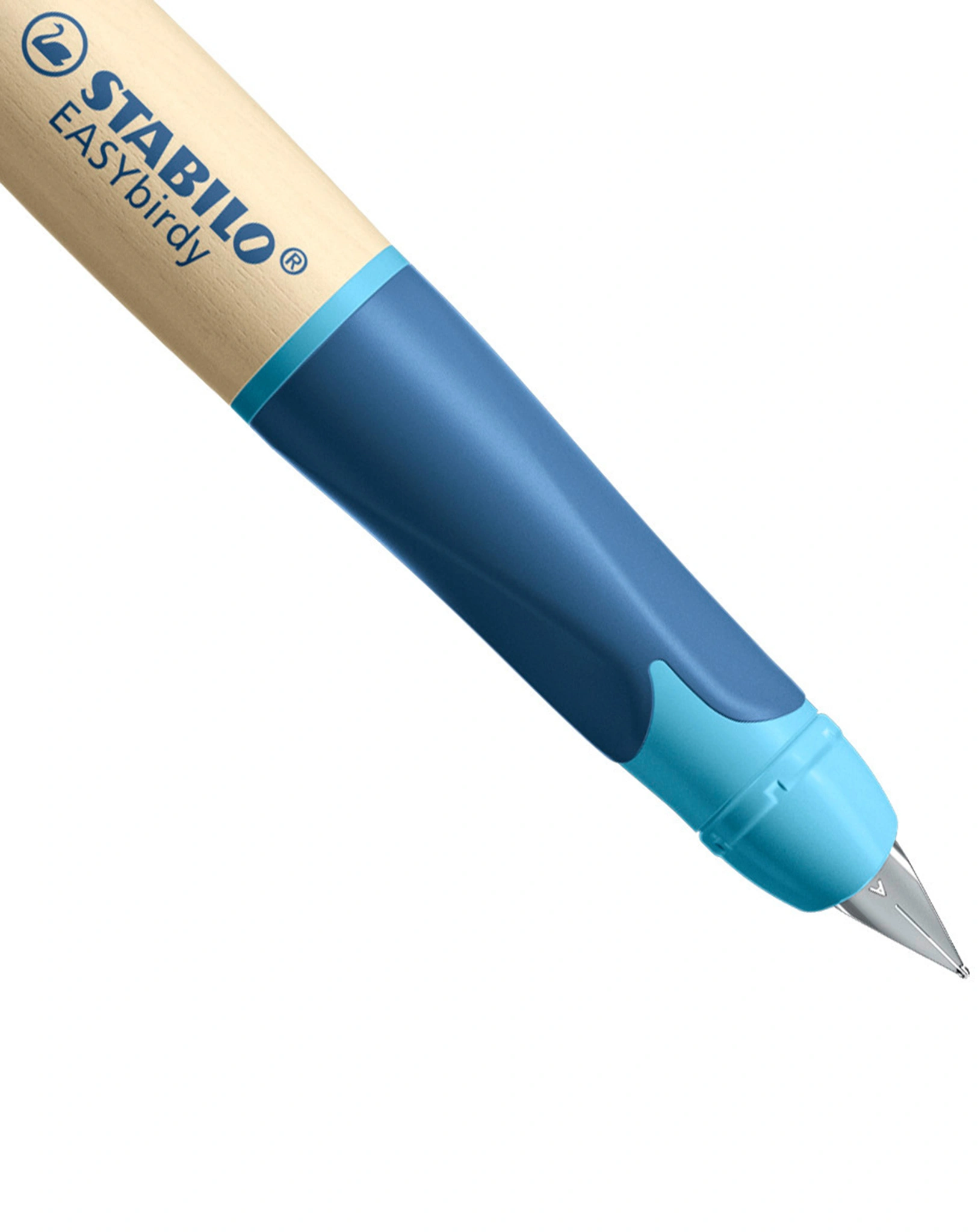 Füller STABILO® EASYbirdy Timber Feder A für Linkshänder in blau