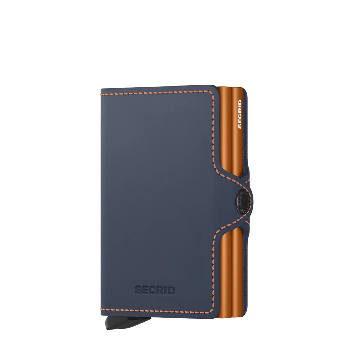 Secrid Twinwallet Matte Night Blue – Orange