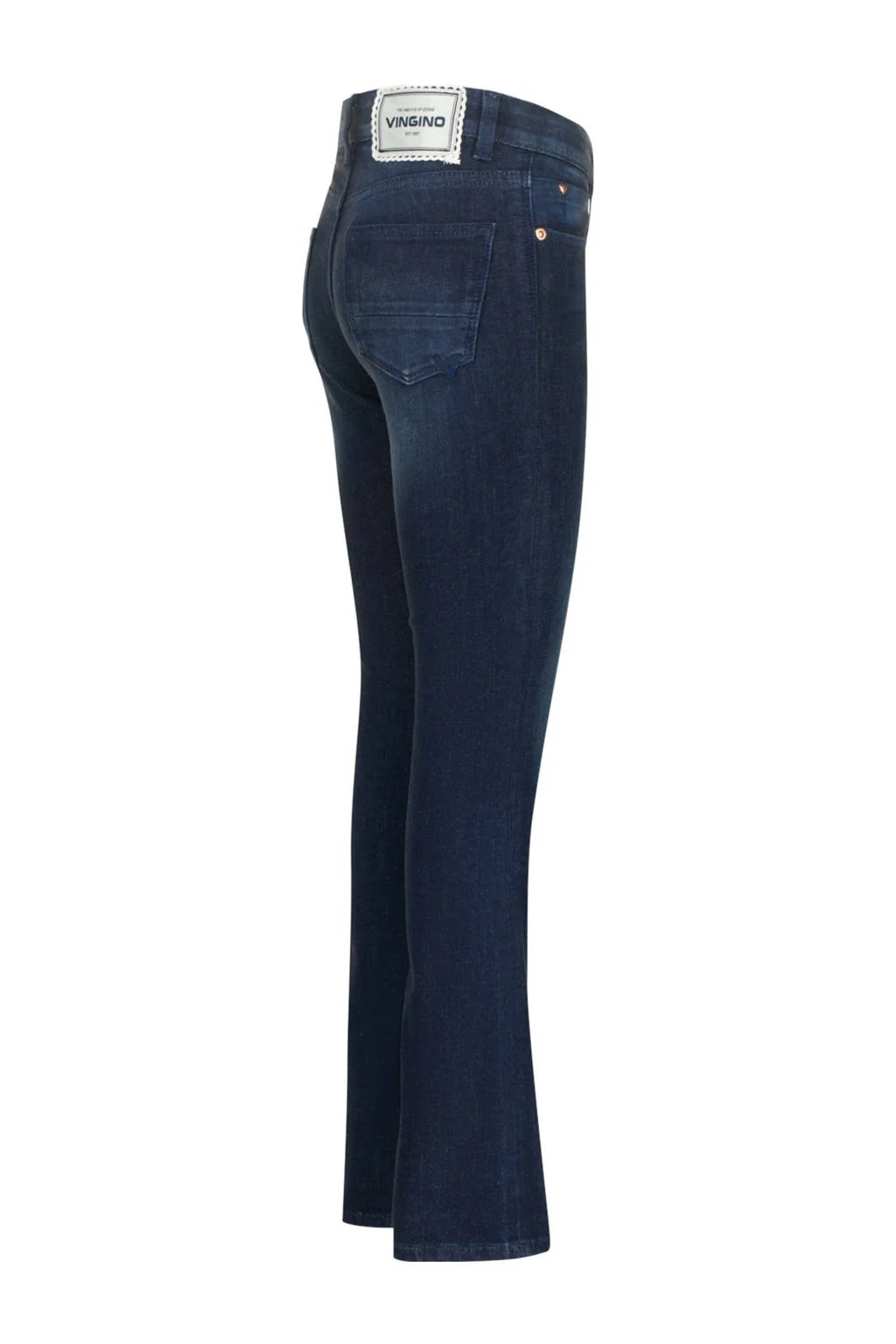 Vingino high waist flared jeans dark blue denim