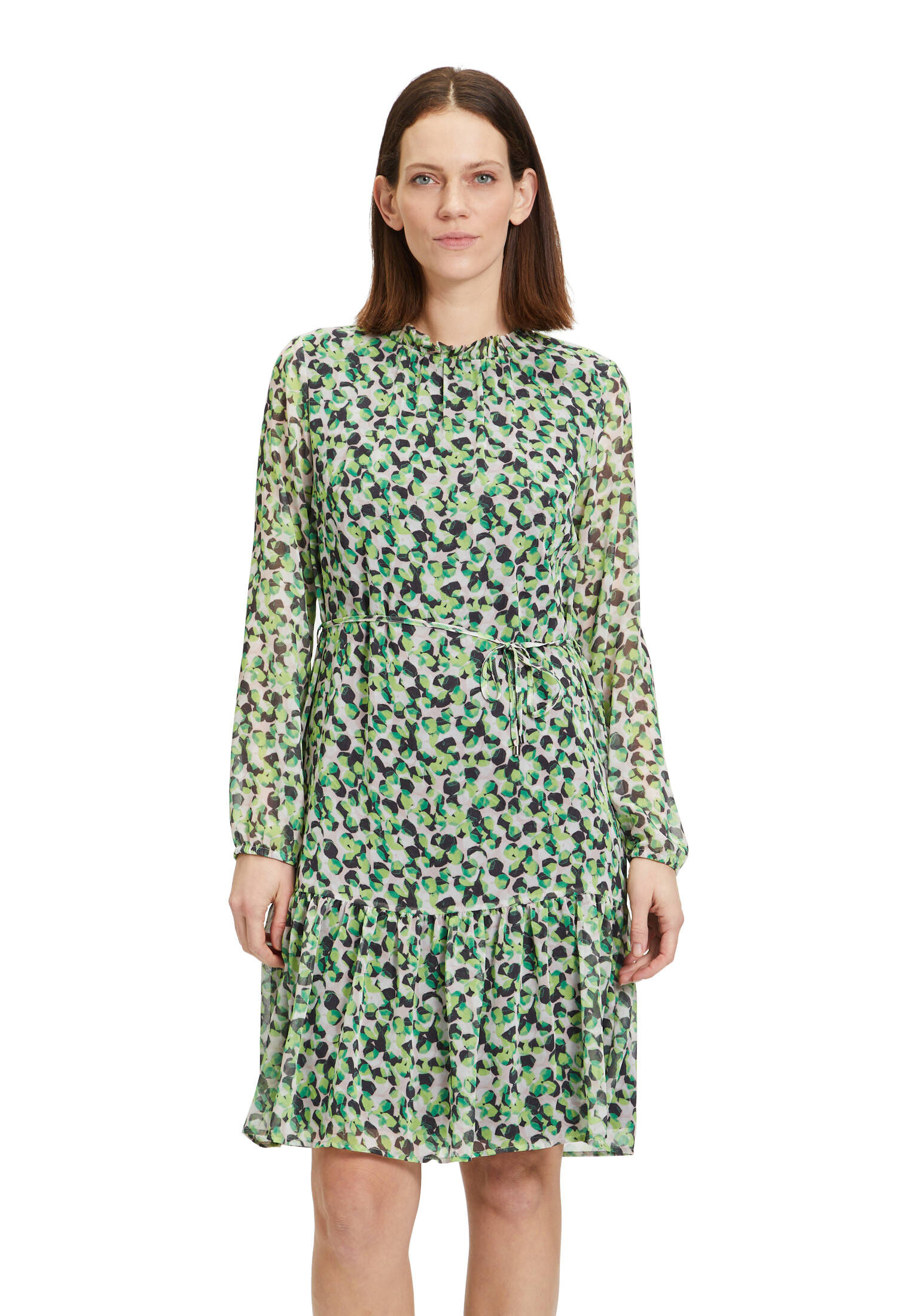 Betty & Co| Damen Stufenkleid mit Raffung