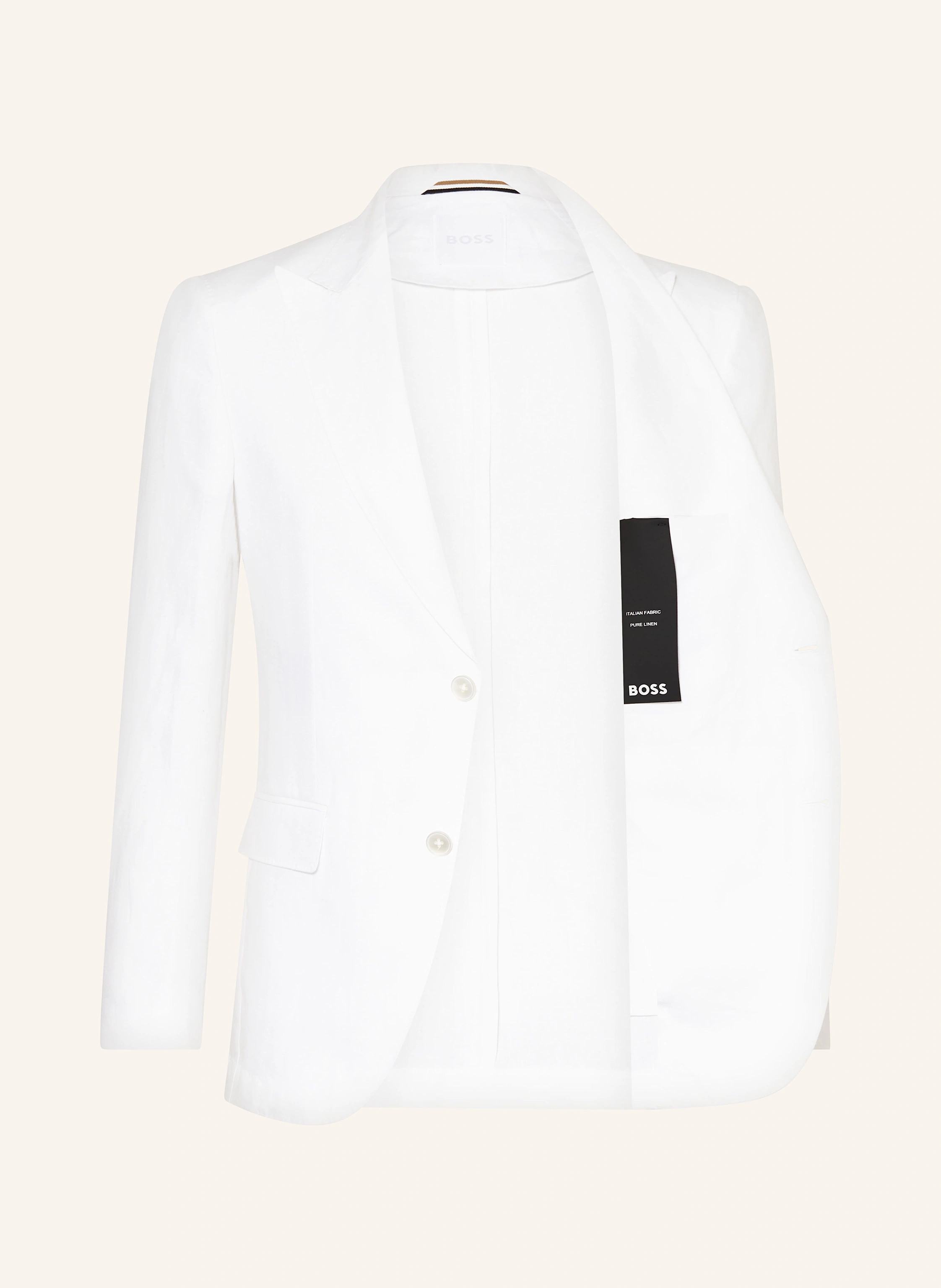 BOSS Anzugsakko HUGE Slim Fit aus Leinen