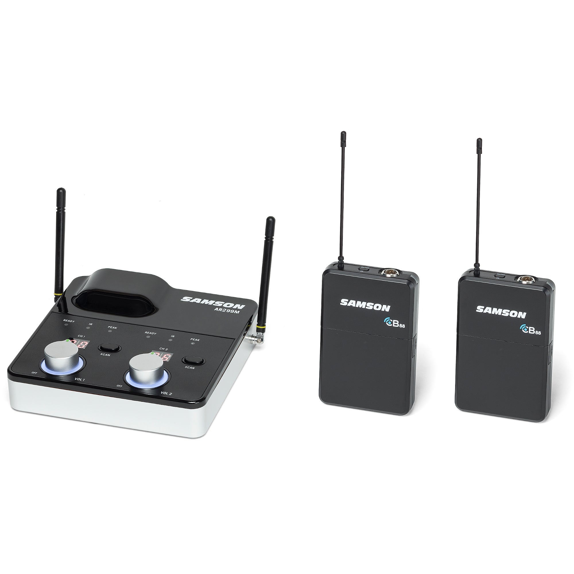 Samson Concert 288m Presentation System dual draadloze headset/dasspeld set (D 542 - 566 MHz)