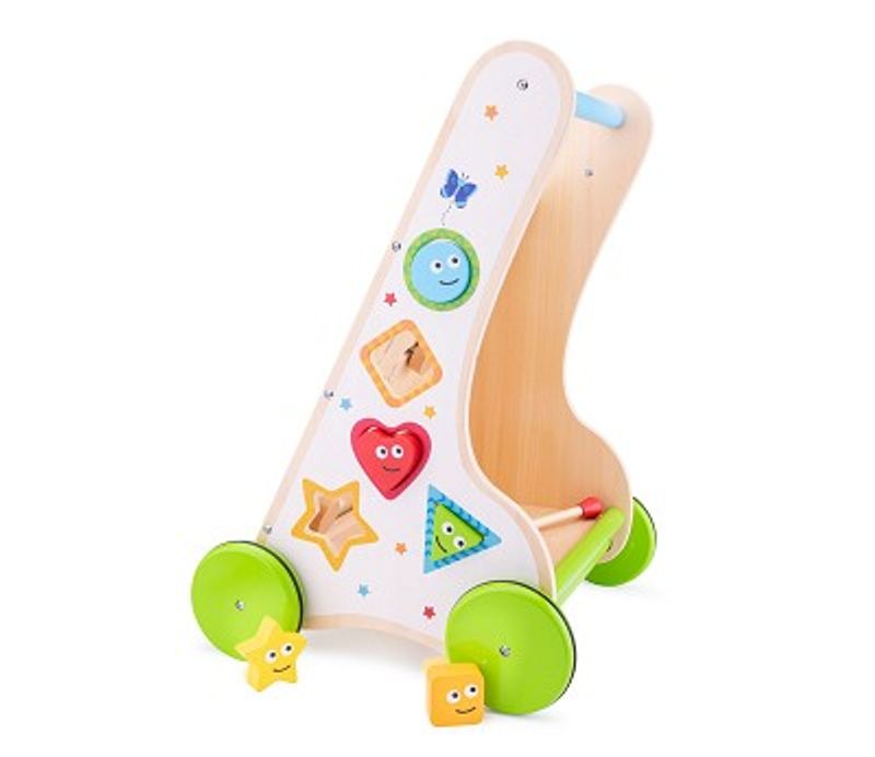 New Classic Toys Aktivitetsvogn i Tre