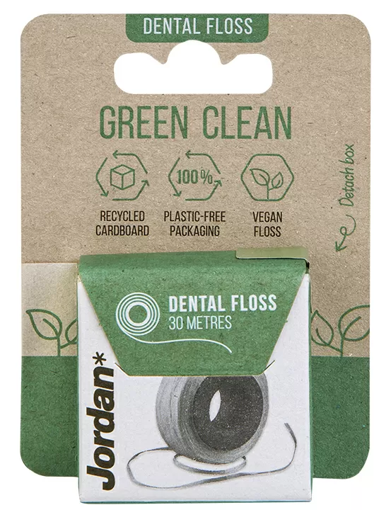 Jordan Green Clean Dental Floss - 30 m.