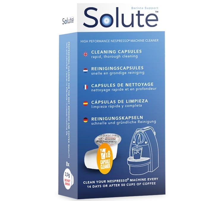 Capsules de nettoyage SOLUTE pour machine Nespresso® x8