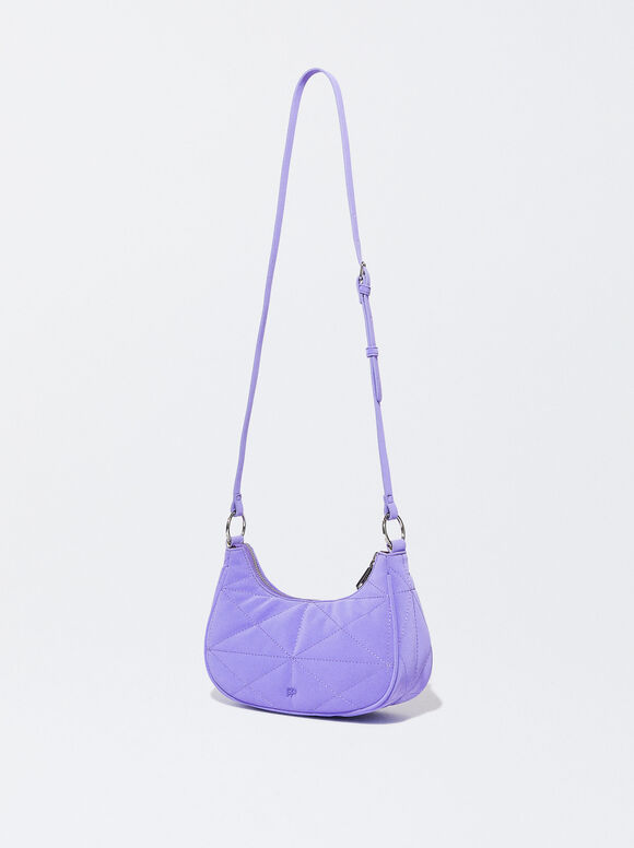 Bolsa de ombro acolchoada - Violeta