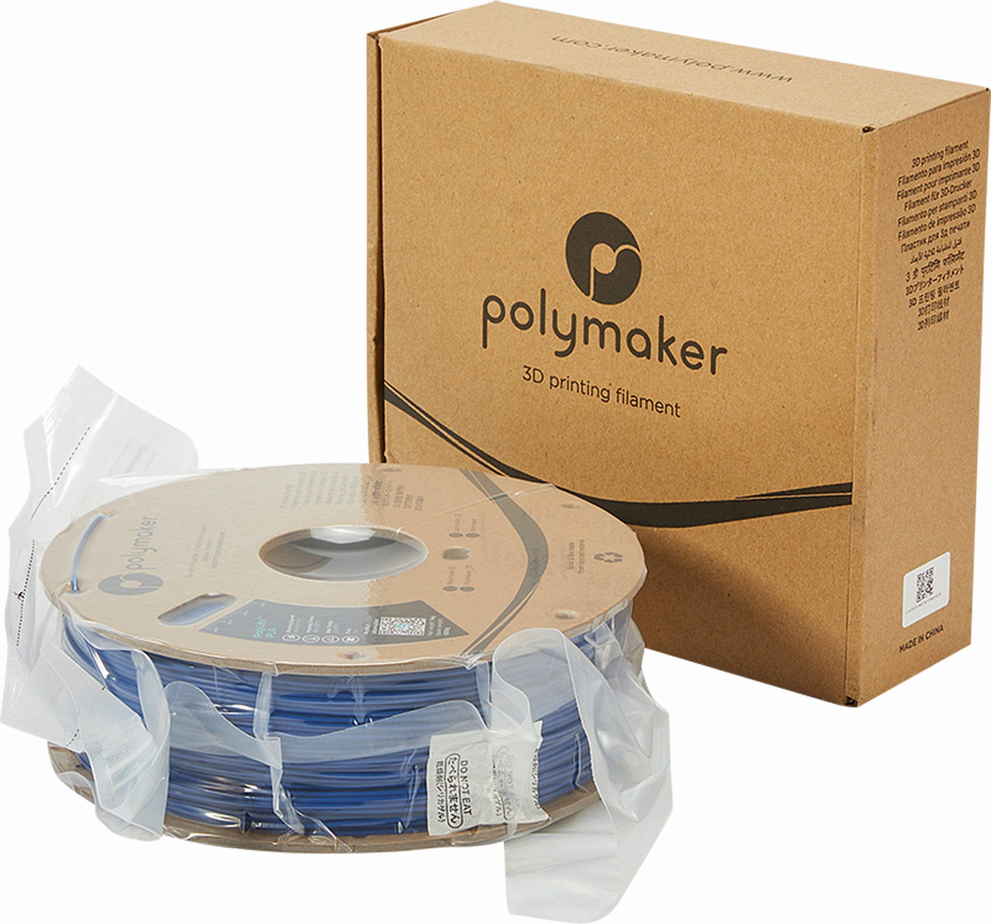 Polymaker  PolyLite PLA Blau, 1,75 mm / 1000 g    Hochwertiges günstiges PLA von Polymaker in Blau