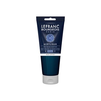 Lefranc Bourgeois - Peinture acrylique - bleu saphir - 200 ml
