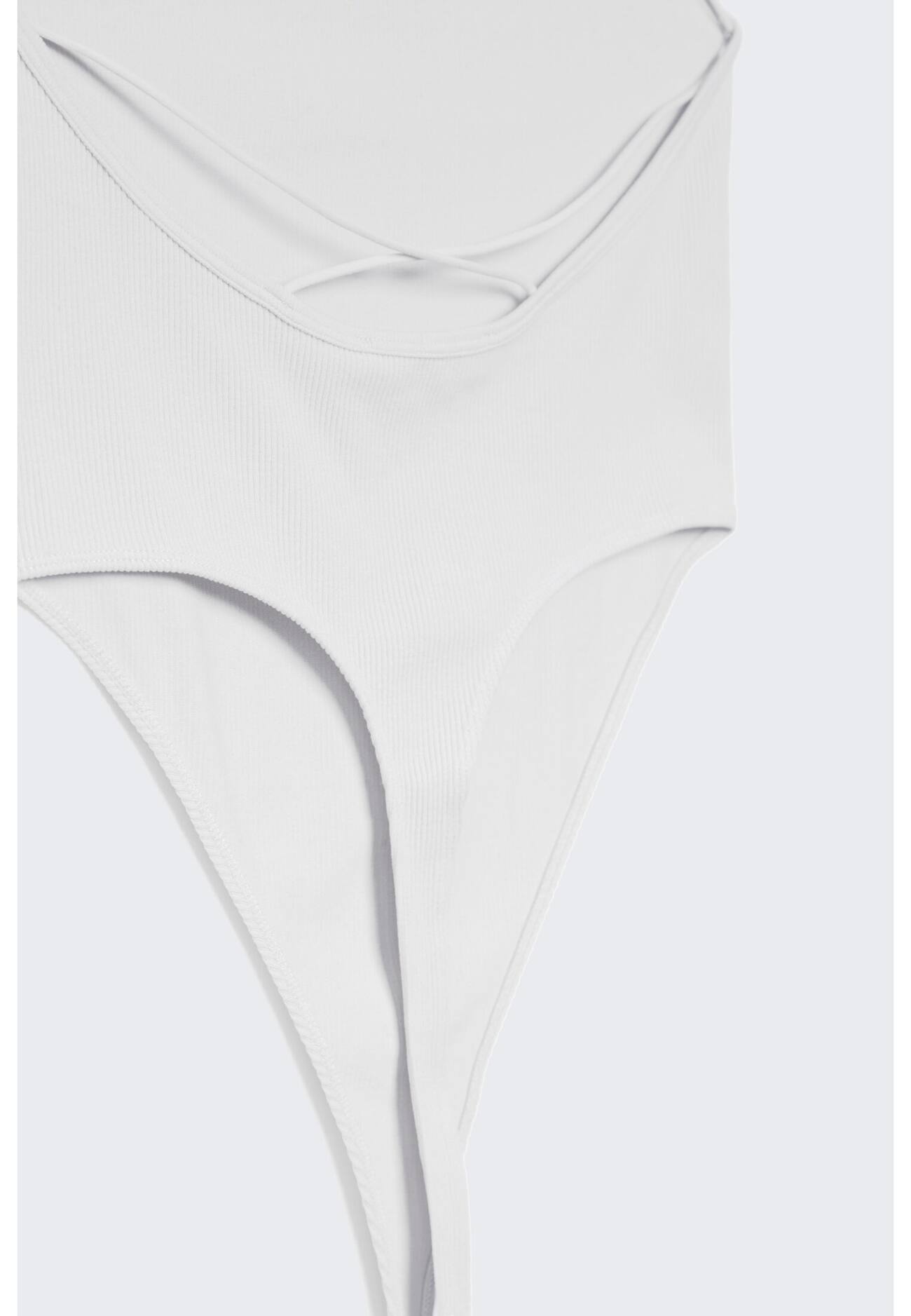 Body sem costuras com costas bordadas