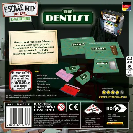 Noris Spiele Escape Room Dentist