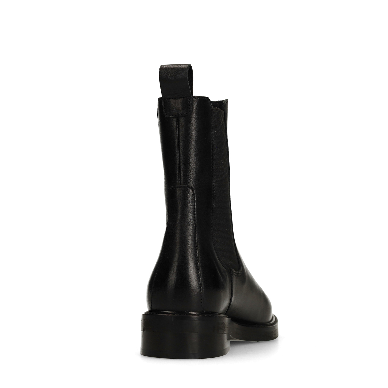 Zwarte leren chelsea boots