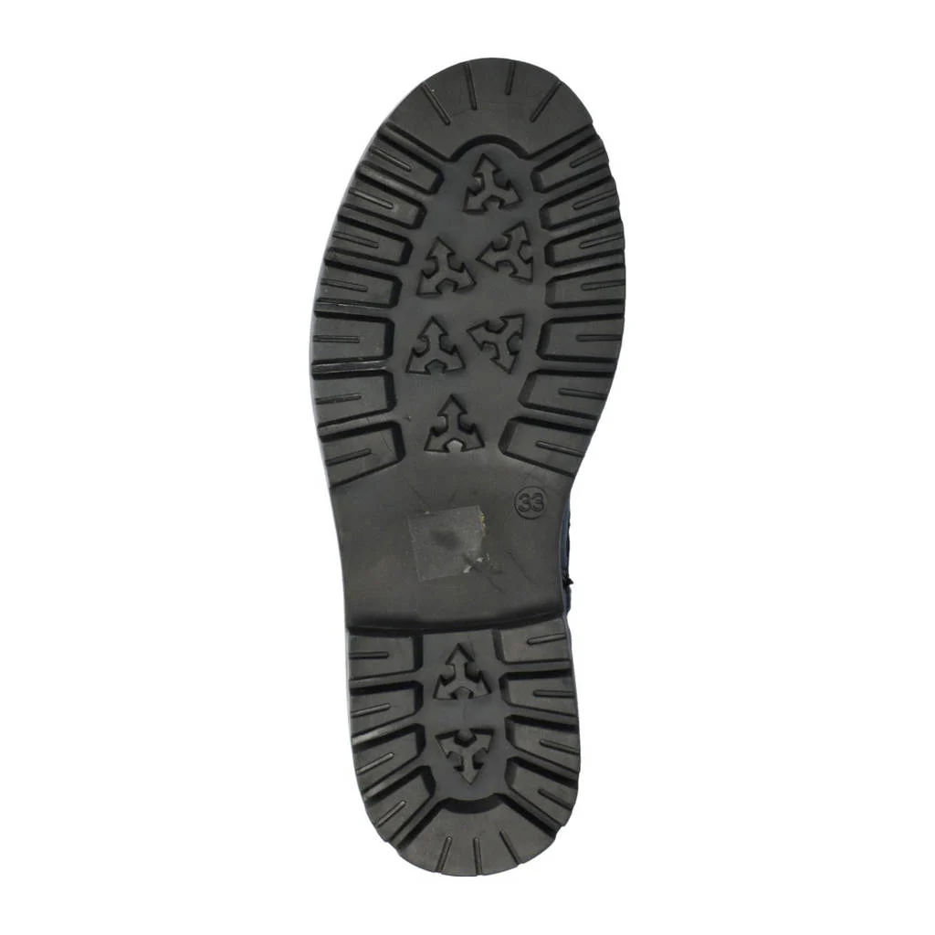 Nelson Kids leren enkelboots zwart