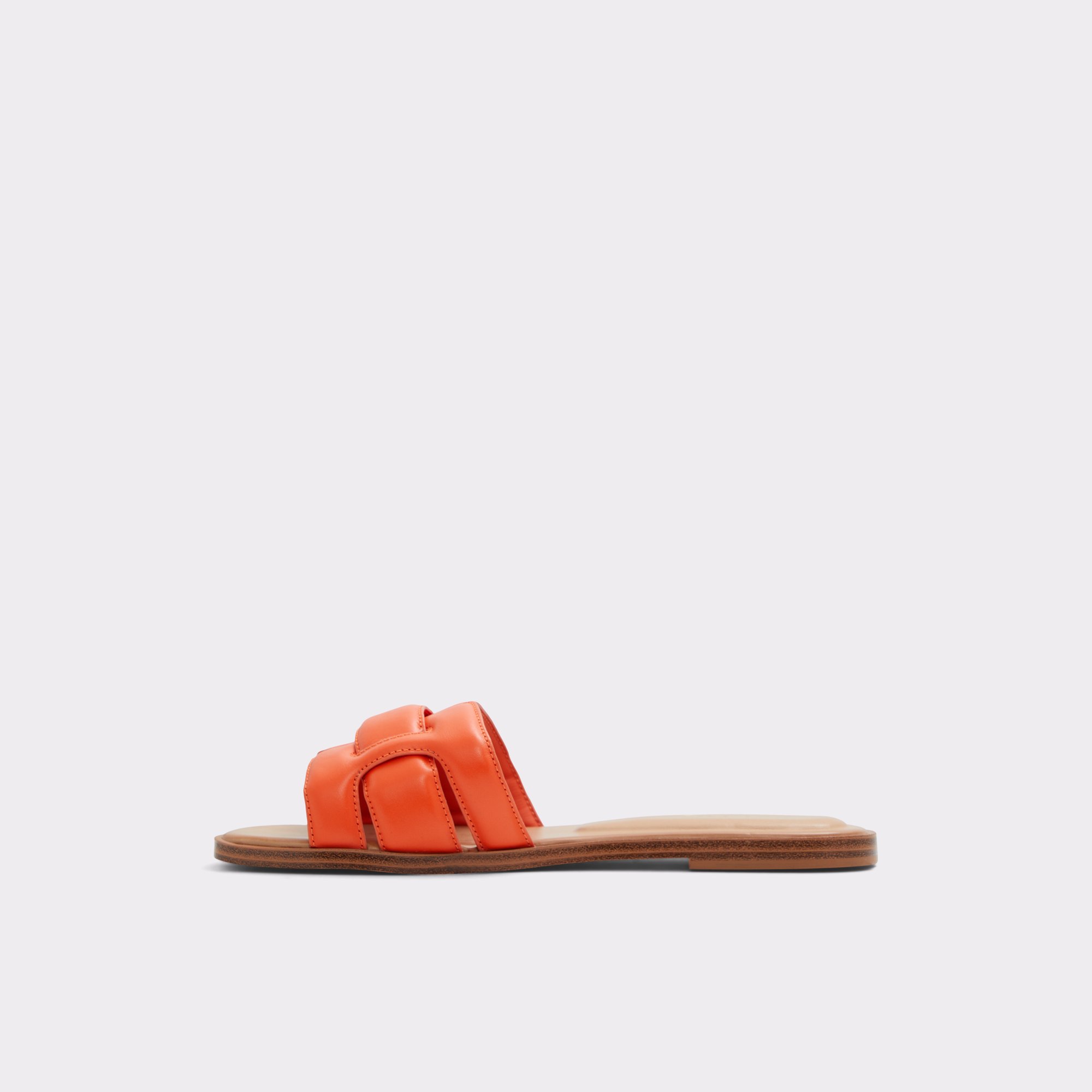 Elenaa Bright Orange Women Flat Sandals