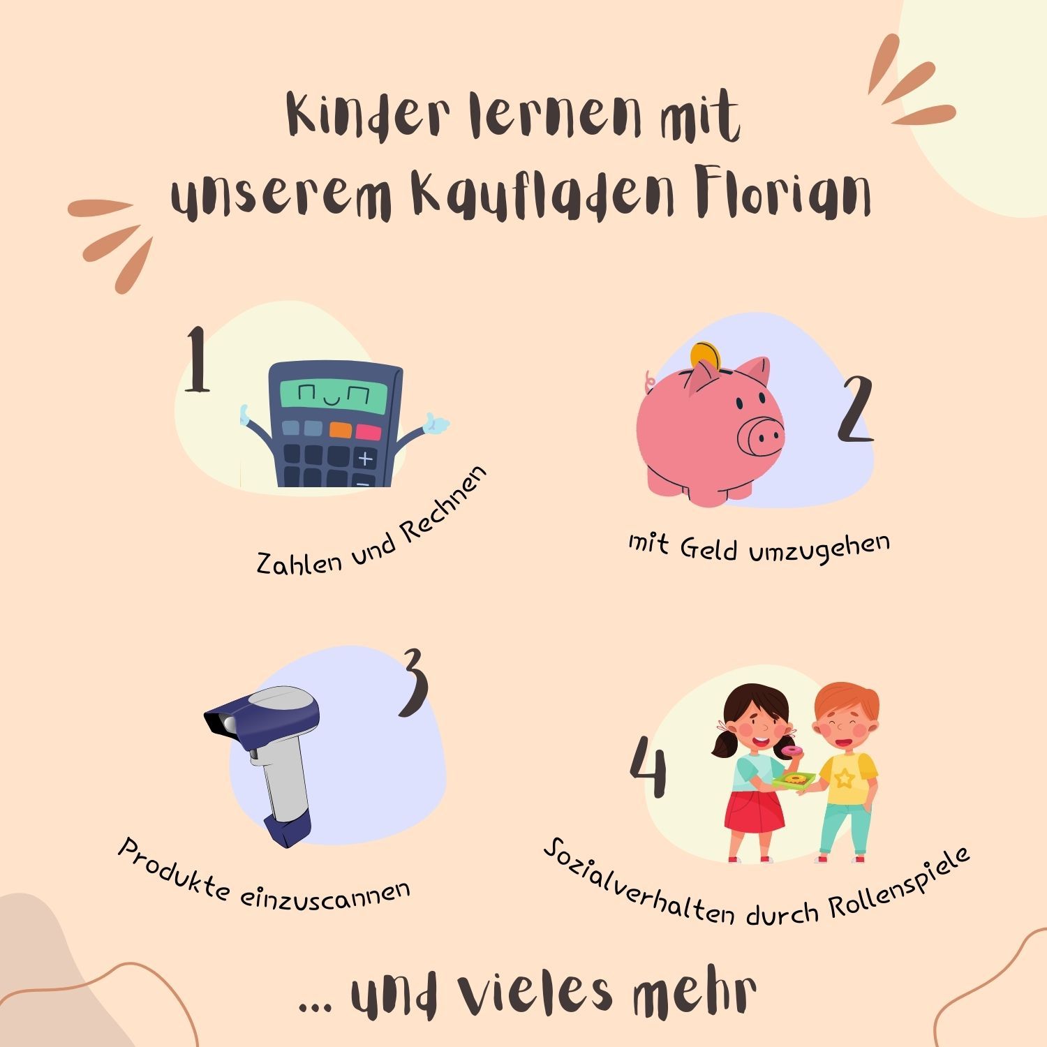 Coemo Supermarkt Florian Kaufladen TÜRKIS mit viel Zubehör