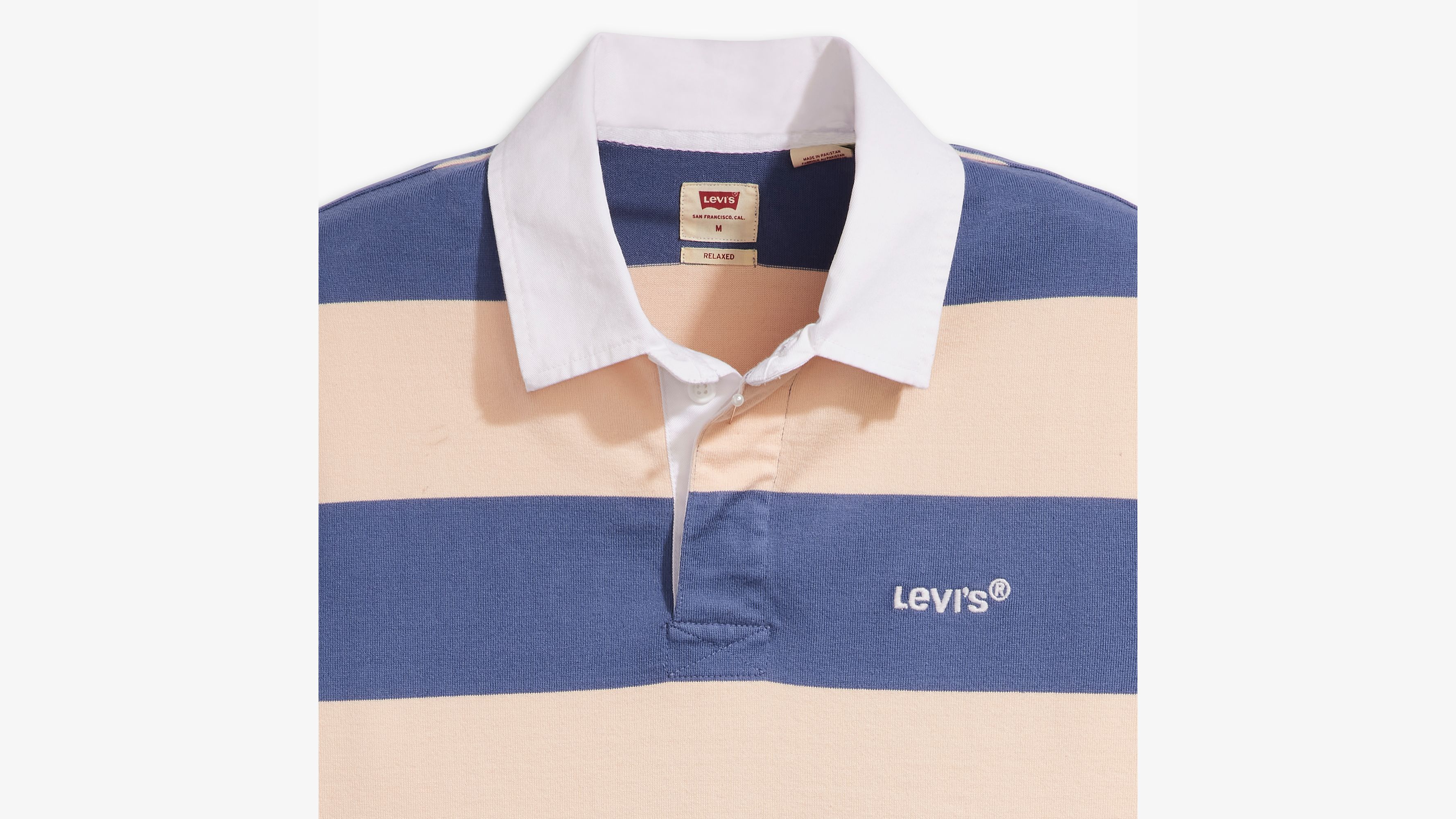 Polo manches courtes Union Rugby - Deck Stripe Coastal Fjord - Multicolore