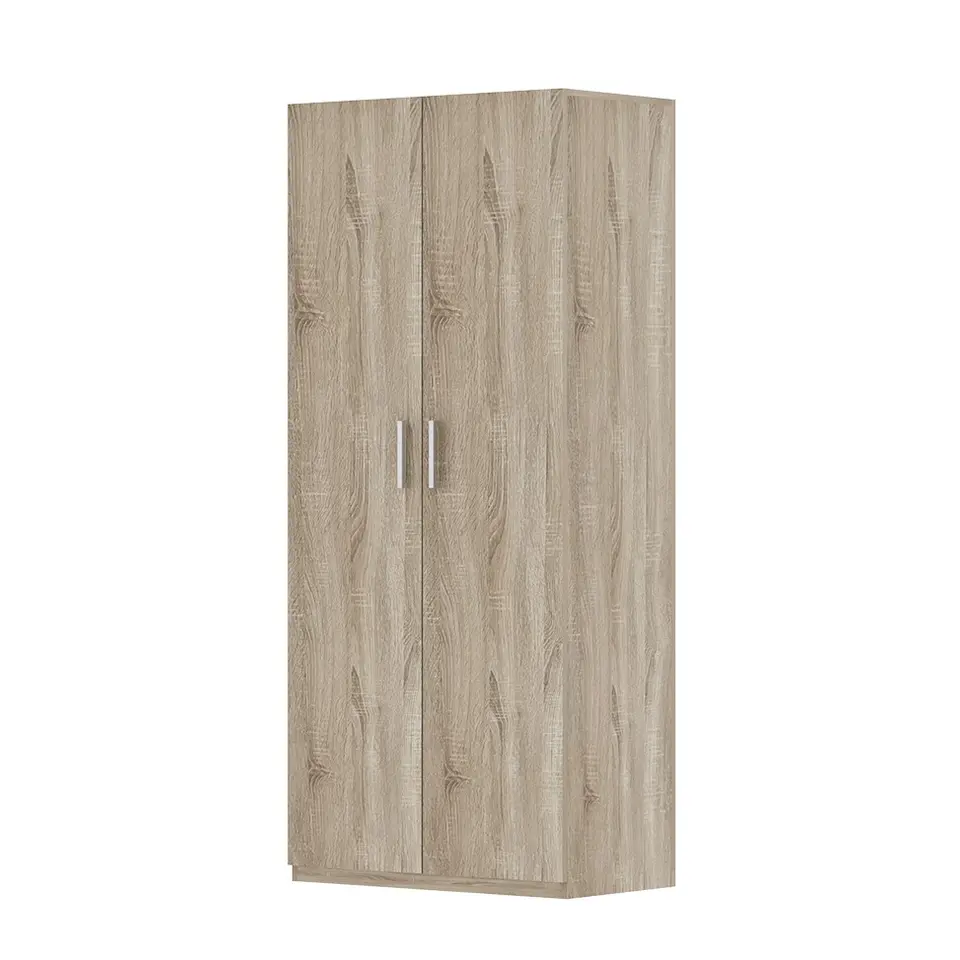 Interiax Kledingkast 'Mila' - Sonoma Eik - 2 Deurs - 180x80x42 cm