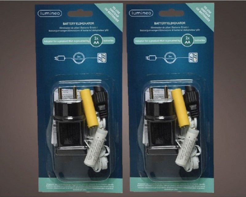 Adapter 2x AA batterij vervanger