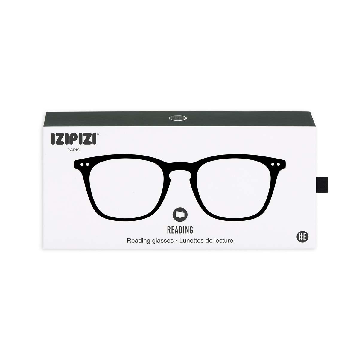 +1.50 Black Square Reading Glasses: Izipizi