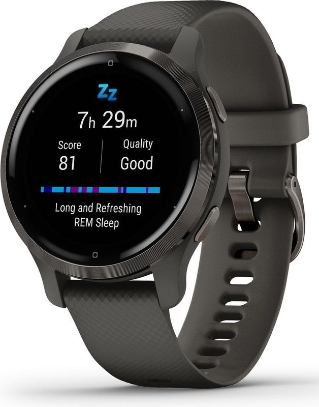 Garmin - Venu 2S - GPS Smartwatch - Zwart - AMOLED Display