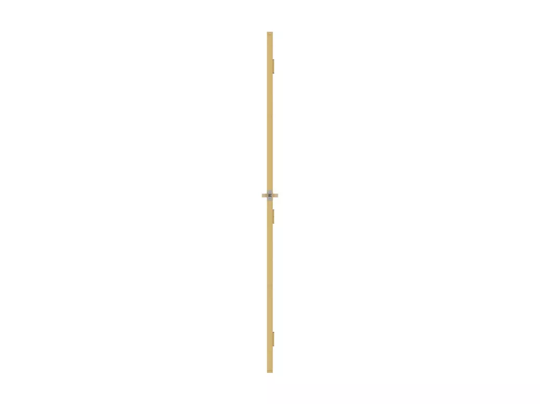 Porte intérieure mince doré 76x201,5 cm verre trempé aluminium