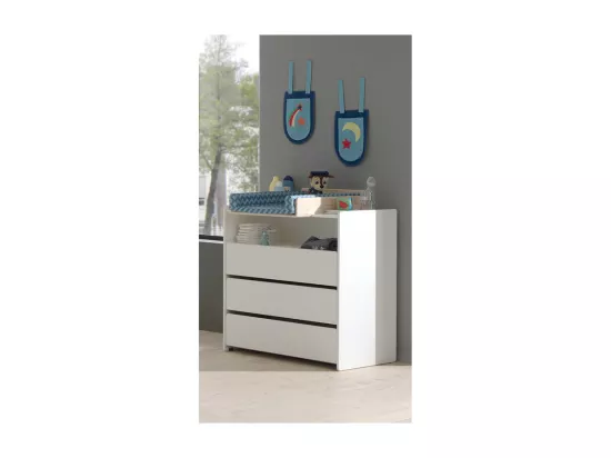 Commode 3 Tiroirs & 1 Niche 